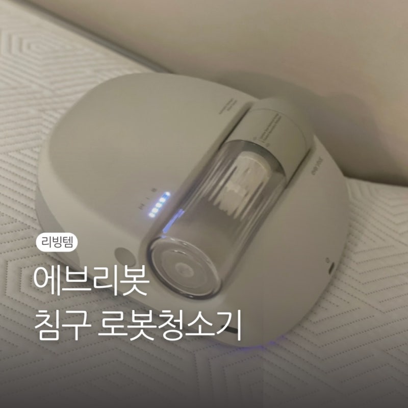 에브리봇 침구 로봇청소기 리뷰(내돈내산)