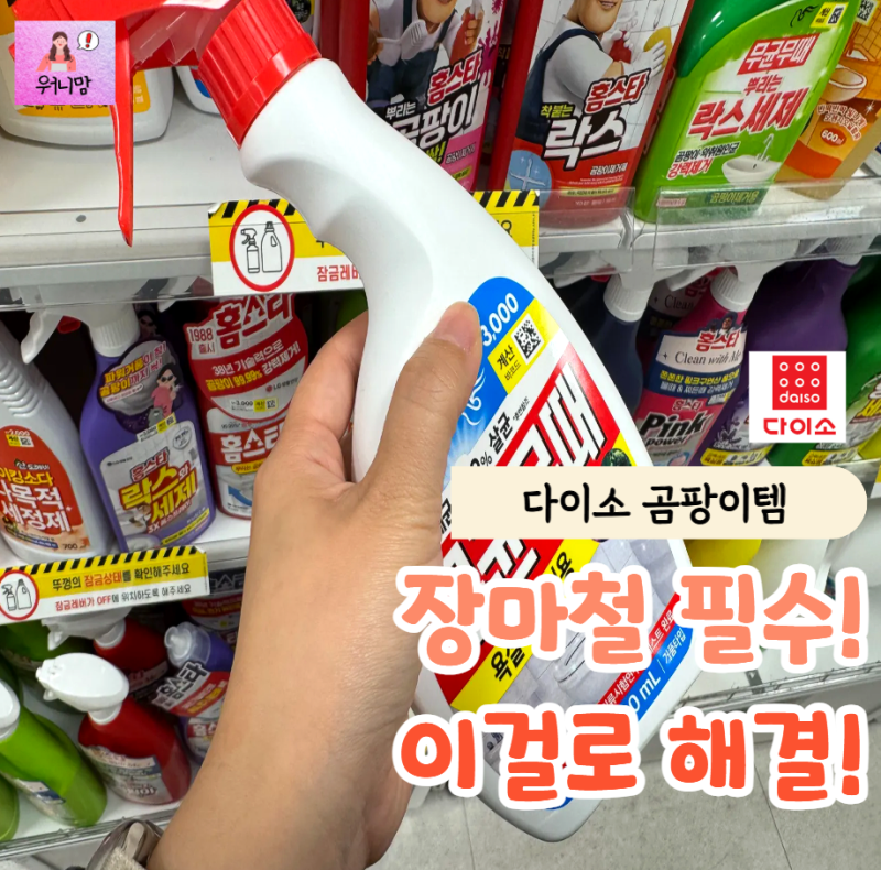 "장마철 곰팡이 가장 잘 생기는 곳 TOP5" 청소업자도 이거면 된다는 '다이소 추천템'