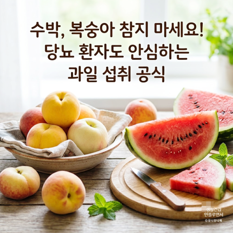 여름철 당뇨과일, 복숭아 수박 참외 자두 혈당 덜 올리는 섭취 방법