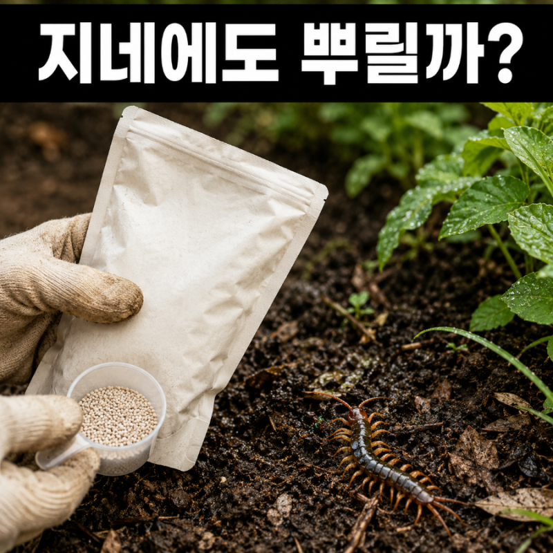 싸이매트 농약, 지네 잡으려고 뿌려도 될까요?