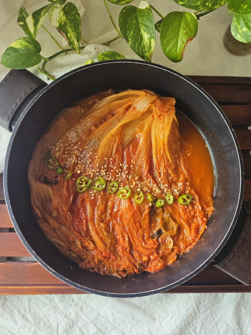 이영자 들기름 김치찜 레시피 고기 없이 맛있는 묵은지 김치찜 만드는 법