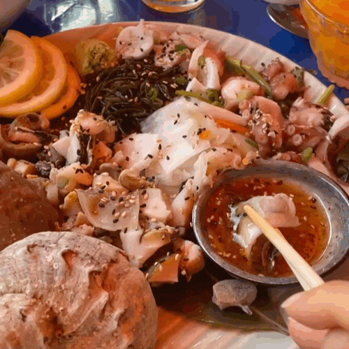 [합정ㅣ해물점] 문어 소라 숙회가 맛있는 해산물 맛집 야장 포장마차 감성 추천