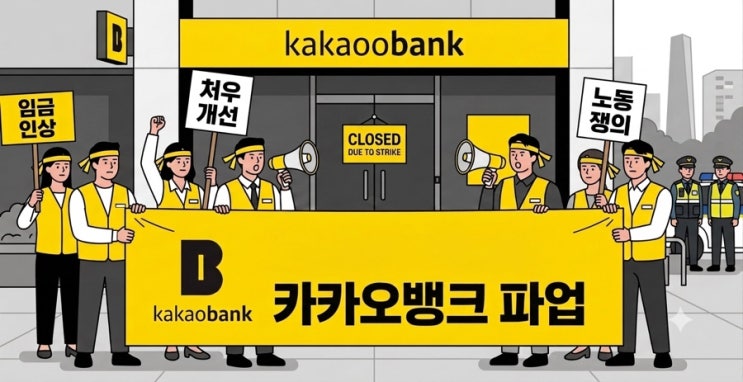 <b>카카오뱅크 파업</b>.내 계좌나 이체 괜찮을까? 싹 정리했어요.