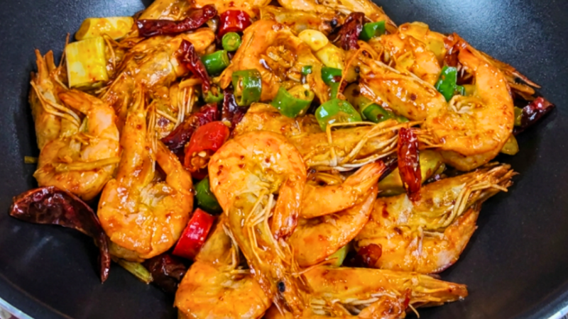통새우볶음 맛있게 하는 법｜냉동새우로 껍질째 매콤달콤하게