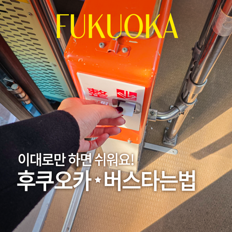 후쿠오카 버스타는법 총정리! 현금·신용 카드·트래블월렛·스이카 이용법