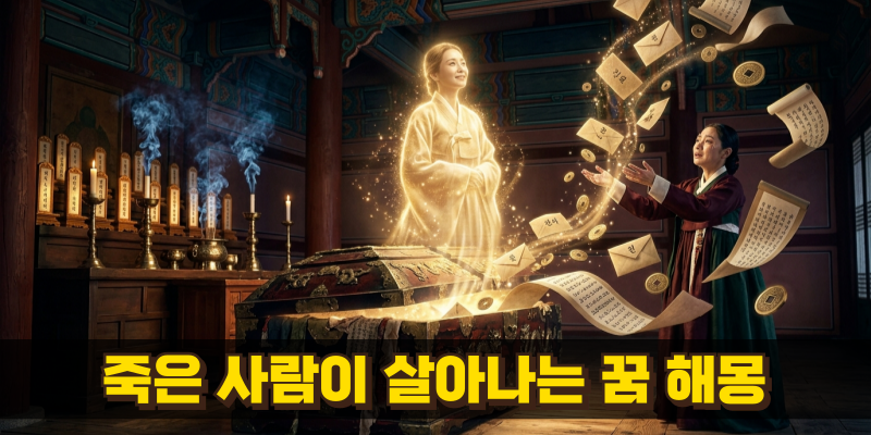 죽은 사람이 살아나는 꿈 숨겨진 재물운 비밀^^