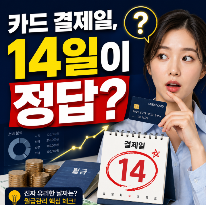 신용카드 결제일 14일 추천, 정말 맞을까? 결제일별 이용기간 쉽게 정리