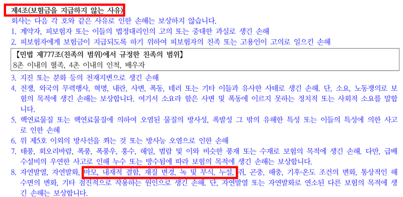 [아파트 화재보험] 누수 임시거주비 특약, 과연 가입할 가치가 있을까? (보험료 및 약관 비교 ....