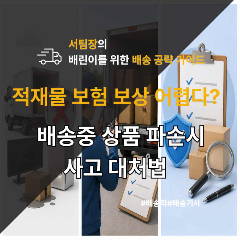 적재물보험에 가입해도 보상받기 어려운 경우와 배송 중 상품 파손 시 사고 대처법