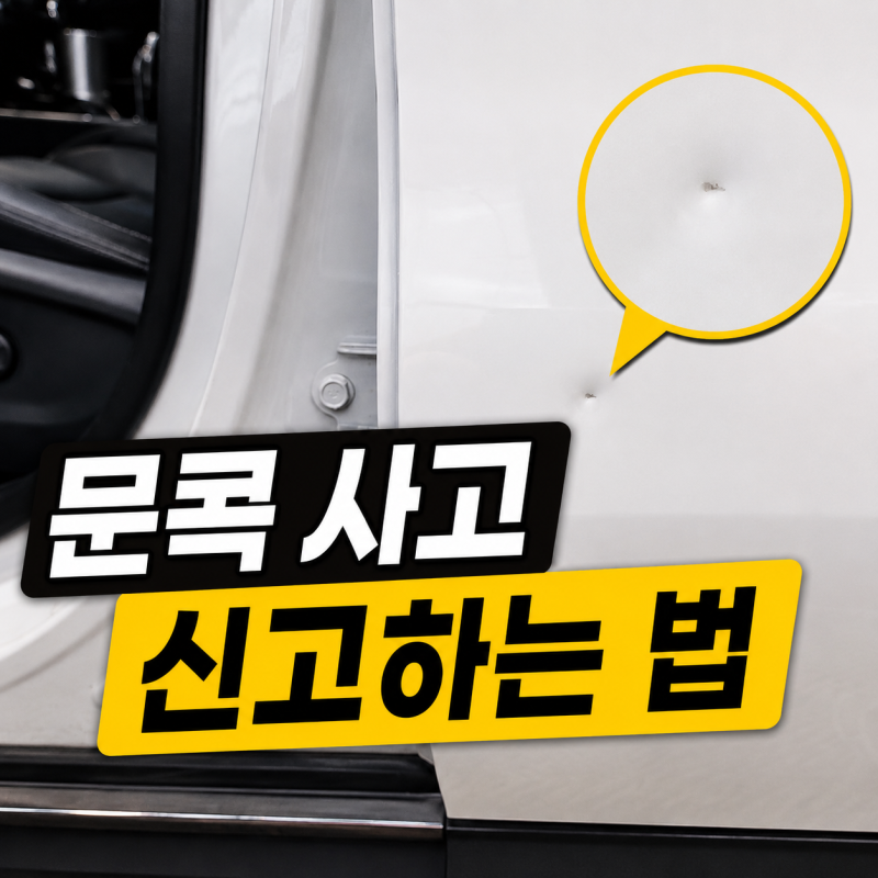 문콕 사고 신고하는 법, CCTV 확인부터 보험처리까지