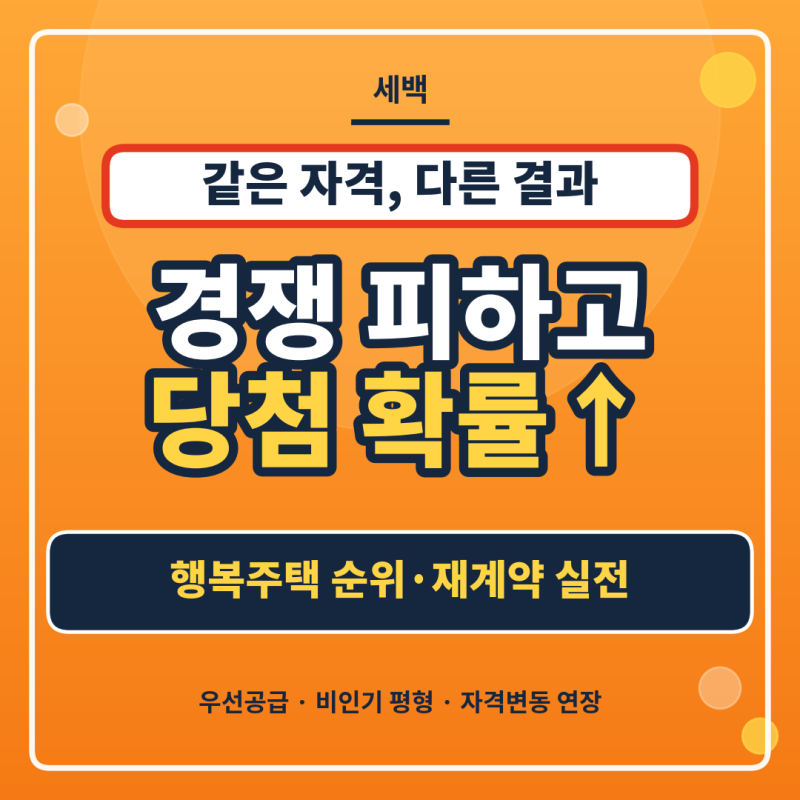 남들 다 붙는데 왜 떨어질까 LH 행복주택 당첨 전략
