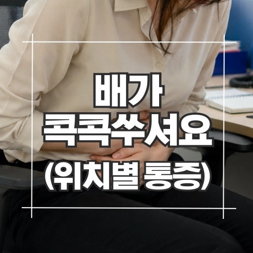 배가 콕콕 쑤셔요, 통증 위치에 따른 의심 질환