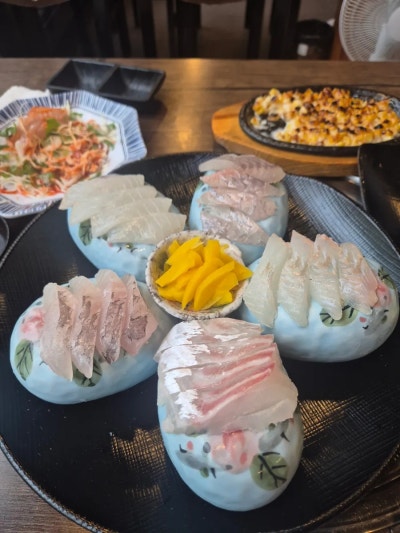 역곡횟집 바다랑회마차 2인모듬 후기