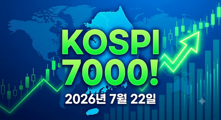 <b>코스피 7000선 회복</b>! 2026년 7월 22일 급등한 진짜 이유