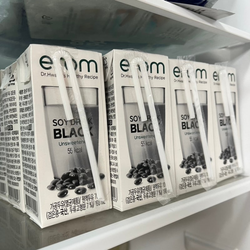 이롬 erom 황성주 국산콩 검은콩 무가당 두유 후기