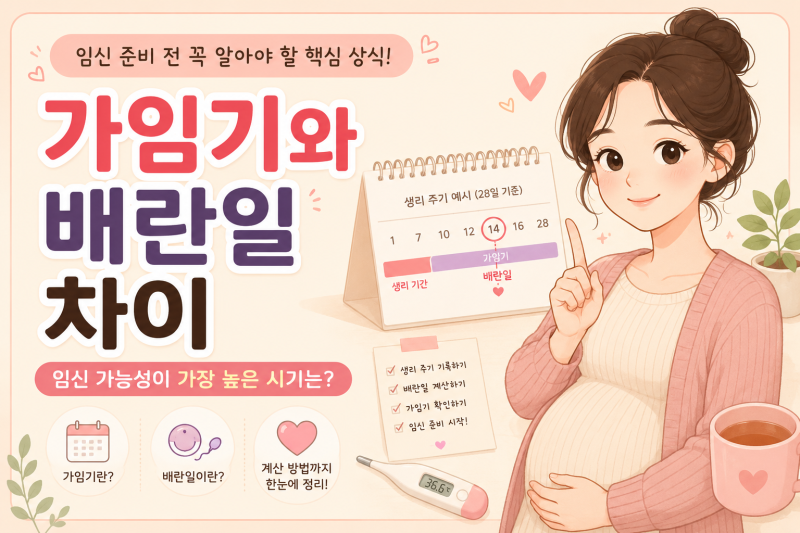 가임기와 배란일의 차이는? 임신 성공률을 높이는 정확한 계산법과 증상