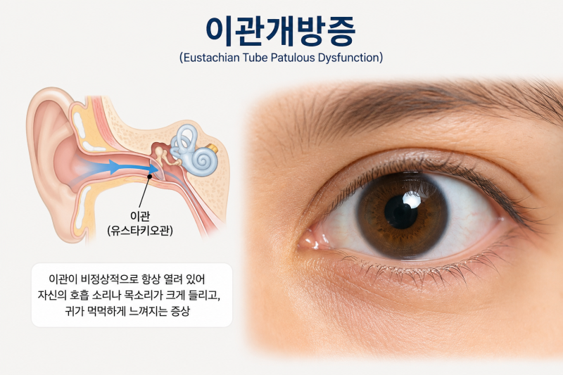 이관개방증, 뜻, 원인, 증상, 치료 방법, 총정리