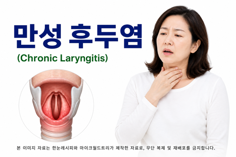 목이 자주 쉰다면 —만성 후두염
