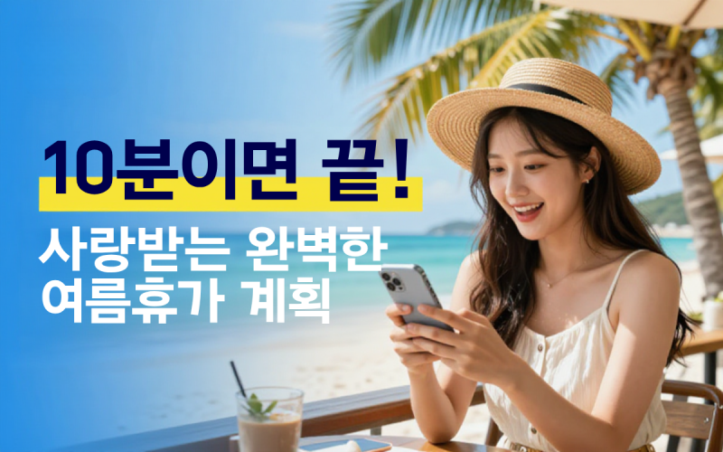 "단 10분 만에 끝내주는" 여름휴가 계획 짜주는 어플 트리플 활용법
