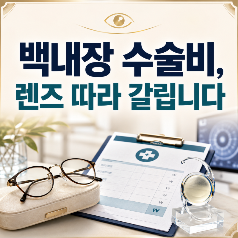 백내장 수술비 4가지, 건강보험·실비 되는 경우
