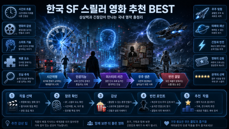 한국 SF 스릴러 영화 추천 BEST, 긴장감 넘치는 국내 명작 총정리