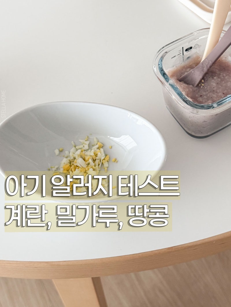 아기 알러지 테스트 언제부터? 이유식 초기 계란, 땅콩, 밀가루 알레르기 이렇게 했어요