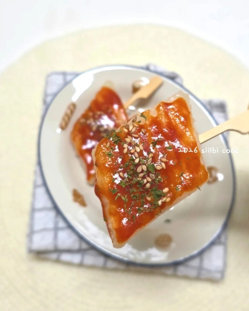 떡꼬치 소스 레시피 떡꼬치 만들기 절편 떡꼬치 냉동 절편 활용