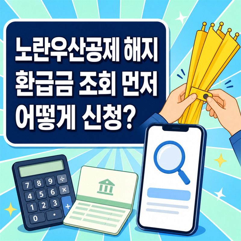 노란우산공제 해지방법, 해지환급금, 중도해지, 세금 먼저 확인하세요