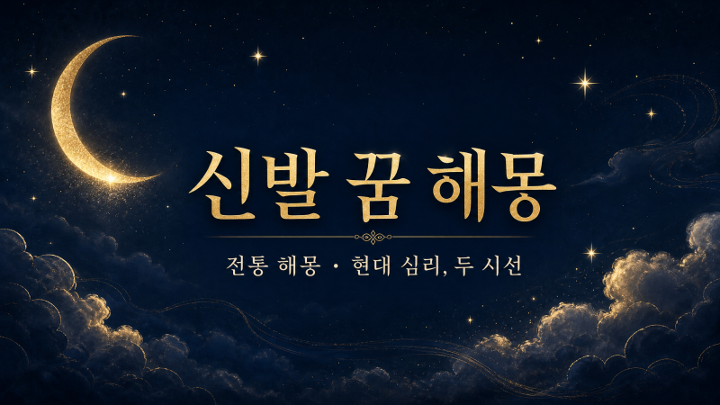 신발 꿈 해몽, 새 신발·맞지 않는 신발 뜻은?