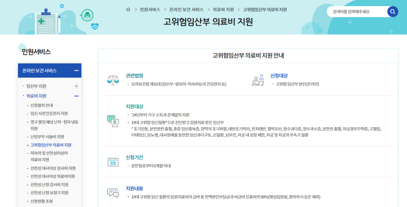 e-보건소 고위험임산부 의료비 지원사업(조기진통) 신청방법, 지급 후기 + 주의사항