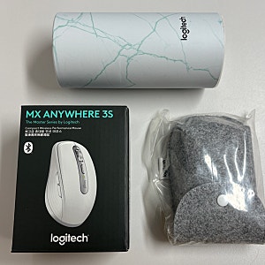 로지텍 MX Anywhere 3s 무선 마우스 | 무소음 오피스 마우스, 무한 스크롤, 블루투스 마우스