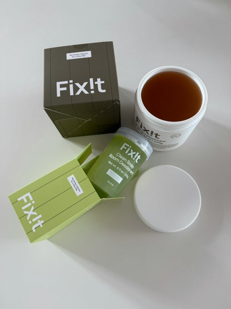 FIX-IT 픽싯 룸 데오드란트 고체 탈취제 후기 히노끼 클린솝 내돈내산