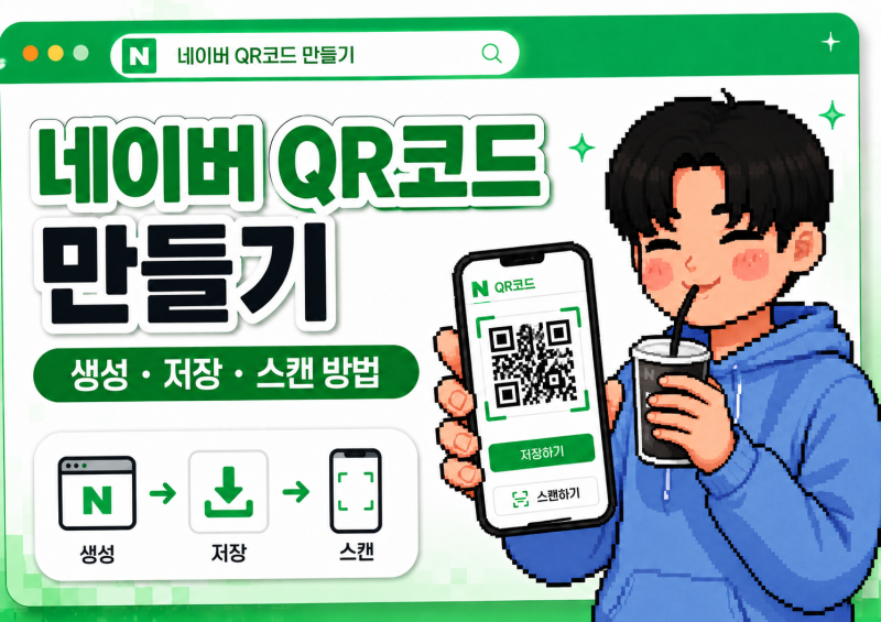 네이버 QR코드 만들기, QR코드 데이터 추적방법.