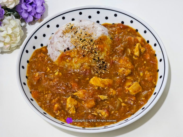 무수분토마토카레 레시피 물은 한방울도 안들어가는 토마토카레 고형카레요리♪
