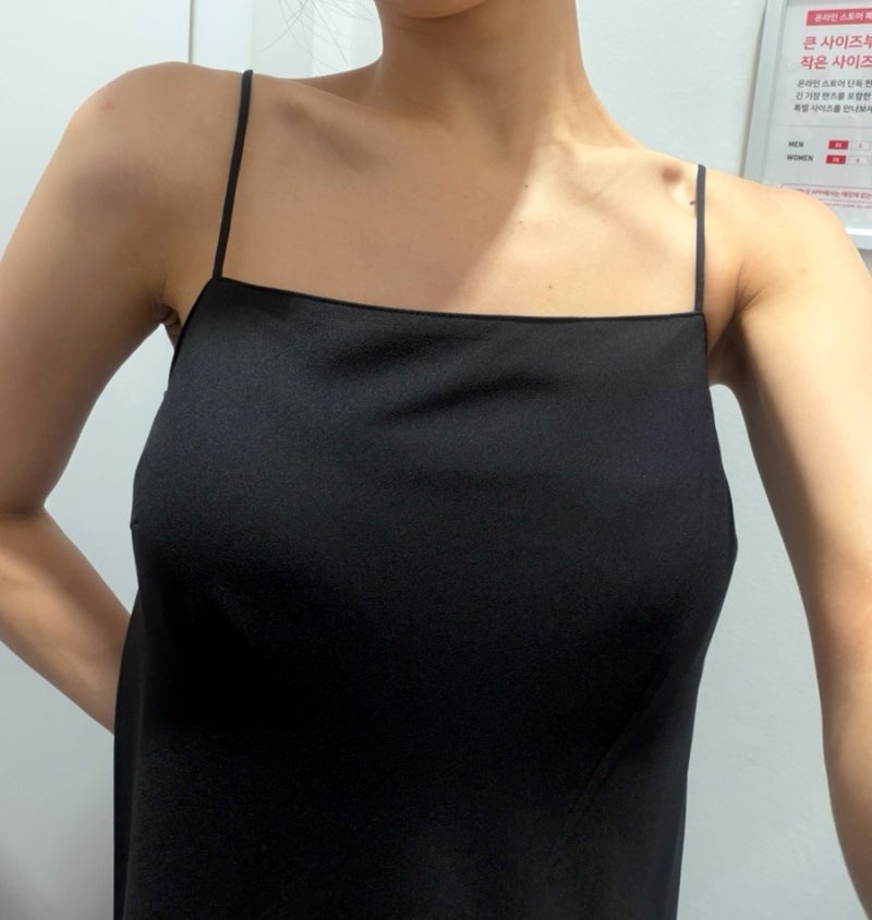 유니클로 롱원피스 캐미솔 원피스로 완성하는 여름 코디ㅣ콤비네이션원피스 차이 비교 추천