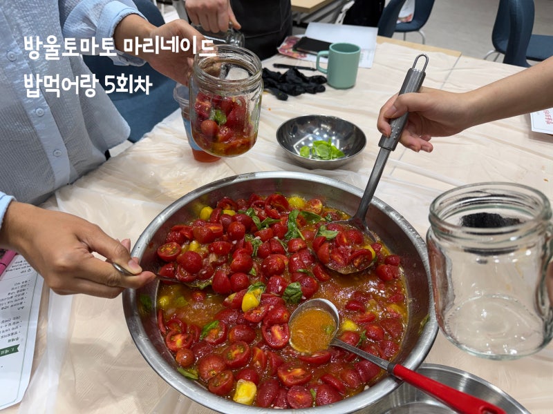 방울토마토 마리네이드 레시피 기록 청년이랑 밥먹어랑 5회차