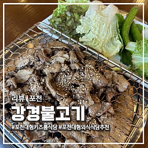 포천허브아일랜드맛집 '강경불고기' 대형키즈룸 애견동반가능식당 가족외식 추천
