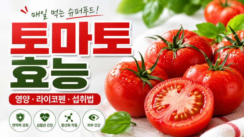 토마토 효능 8가지, 매일 먹기 전 꼭 알아둘 섭취법