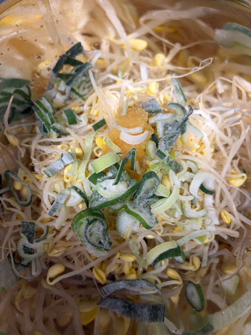 [아기반찬]콩나물무침 하얀콩나물무침 만드는법 쉬운레시피