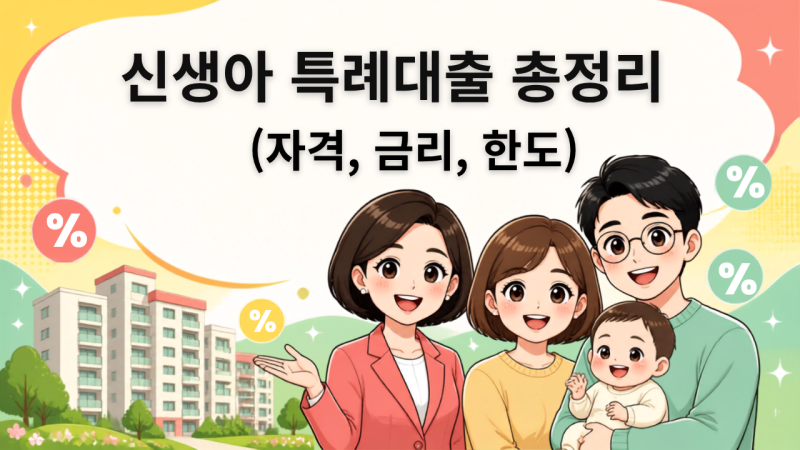 신생아특례대출 총정리, 현직 공인중개사가 알려드립니다 (2026년 최신)