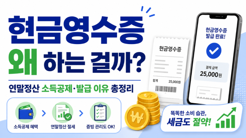 현금영수증 왜 하는 걸까?｜연말정산 소득공제·발급 이유 총정리