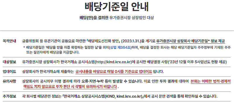 2026년 8월 배당주