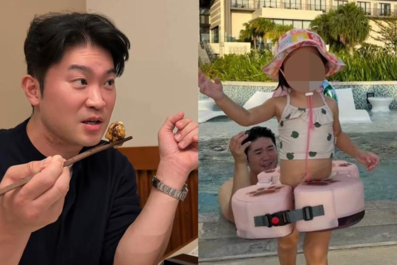 다이나믹 듀오 최자, 딸과 물놀이하다 지은 그 표정의 정체는?