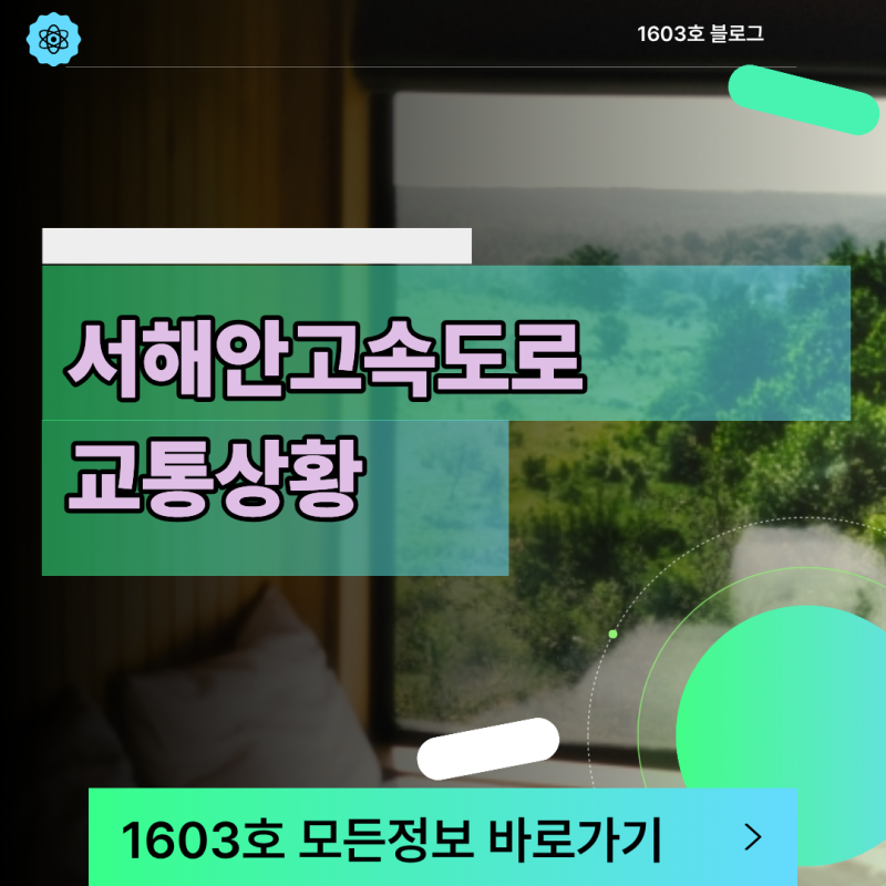 서해안고속도로 교통상황 실시간 CCTV 조회와 정체 구간 우회 TIP