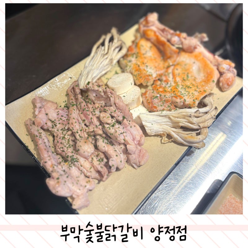 부산 양정 맛집 촉촉한 닭구이가 맛있는 부막 숯불 닭갈비