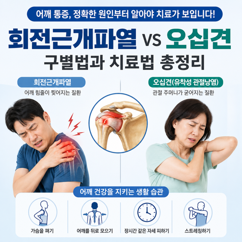어깨 통증, 오십견인 줄 알았는데 힘줄이 찢어졌다?