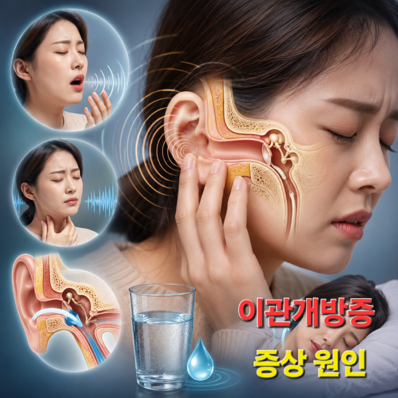 귀에서 내 목소리가 울리고 숨소리가 들린다면? 이관개방증 증상 원인과 치료법 총정리