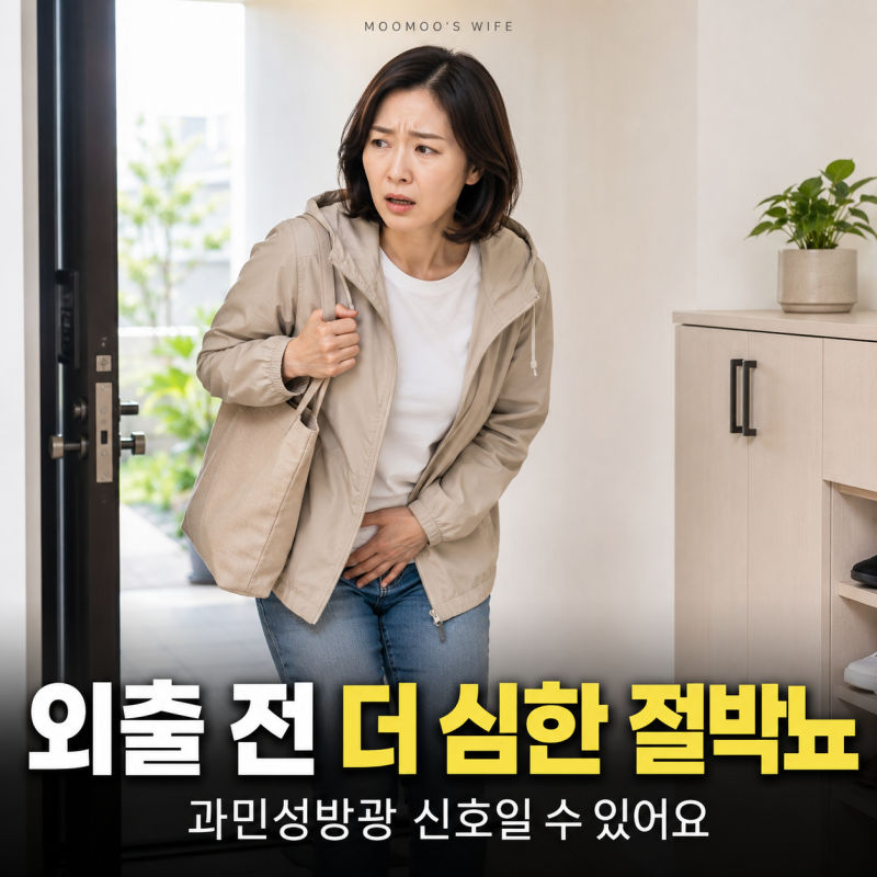 외출 전 심해지는 과민성방광, 절박성 요실금 야간 빈뇨 잔뇨감 절박뇨 증상 원인 및 치료방....