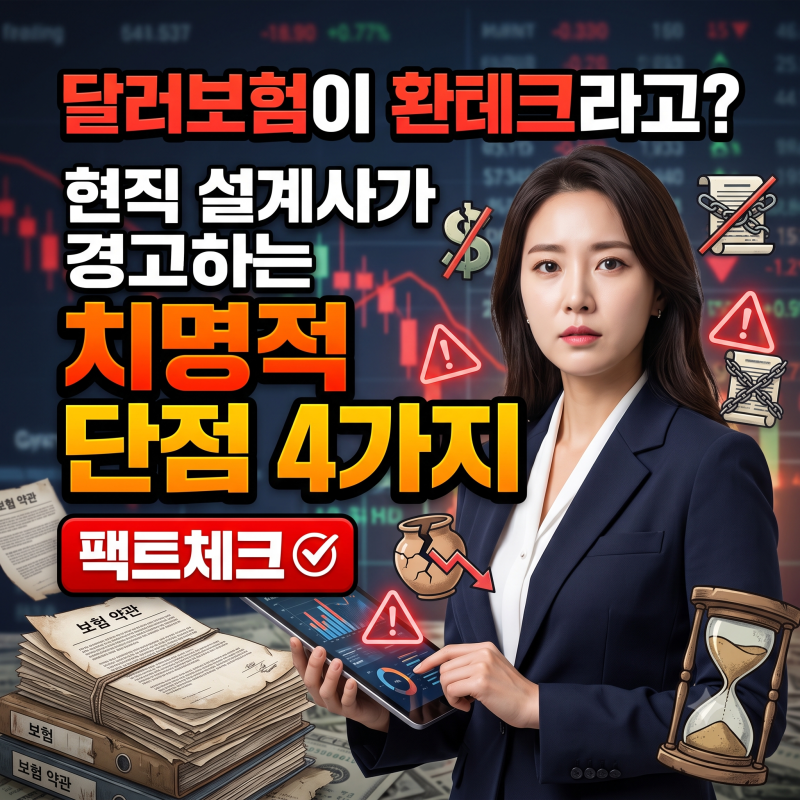 달러보험이 환테크라고? 현직 설계사가 경고하는 치명적 단점 4가지 팩트체크
