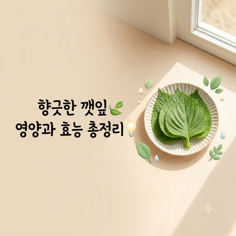 한국인의 식탁을 풍성하게 만드는 깻잎 효능과 올바른 영양 섭취법